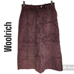 Vintage Woolrich purple corduroy skirt women's size 7/8